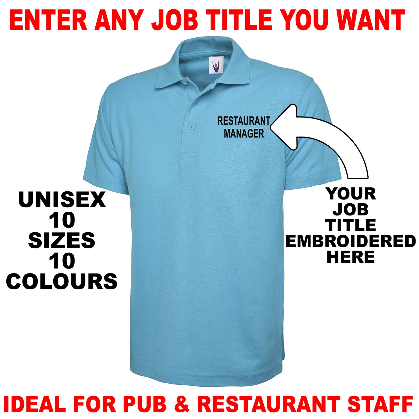 Personalised Job Title Polo Shirts