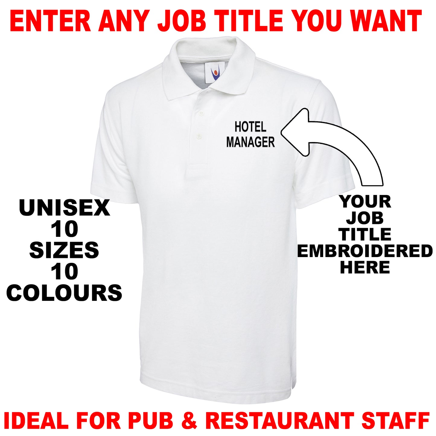 Personalised Job Title Polo Shirts