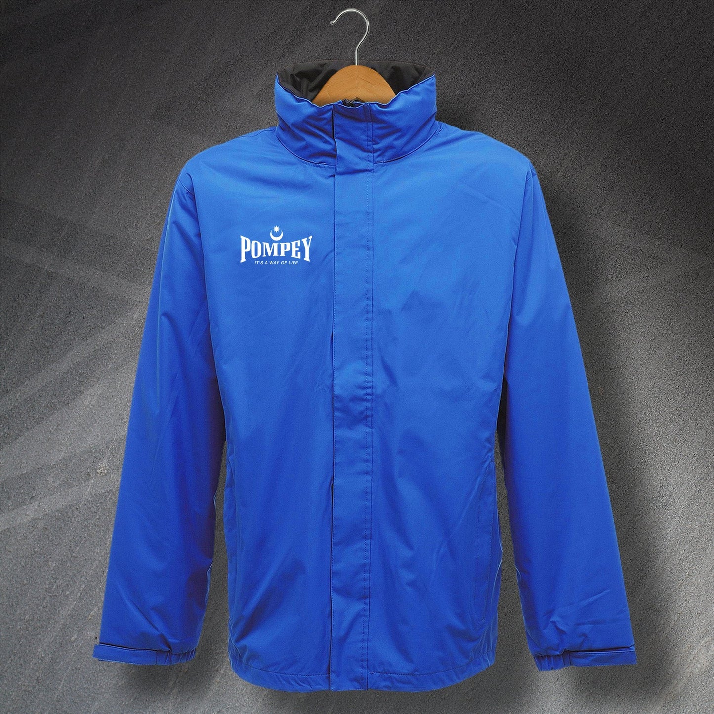 Pompey It's a Way of Life Embroidered Waterproof Jacket