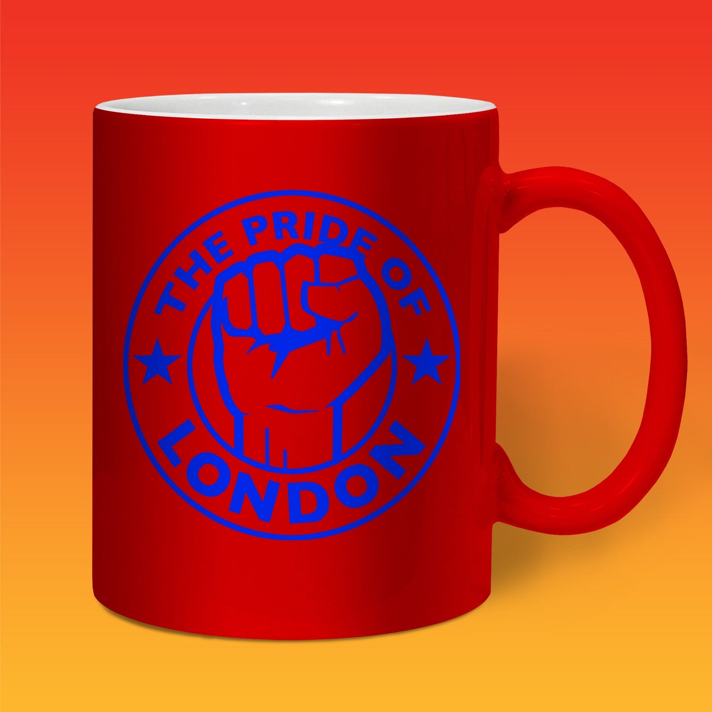 The Pride of London Mug Red Royal Blue
