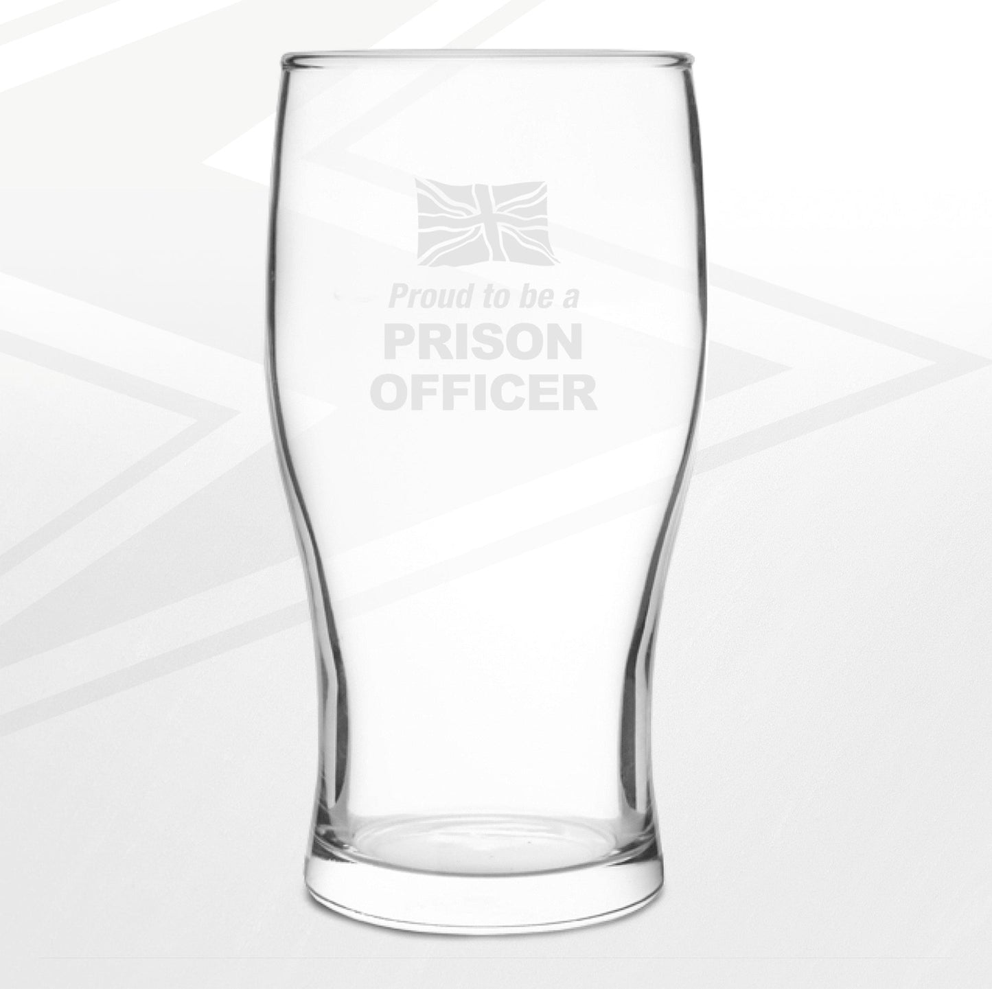 Prison Officer Beer Glass