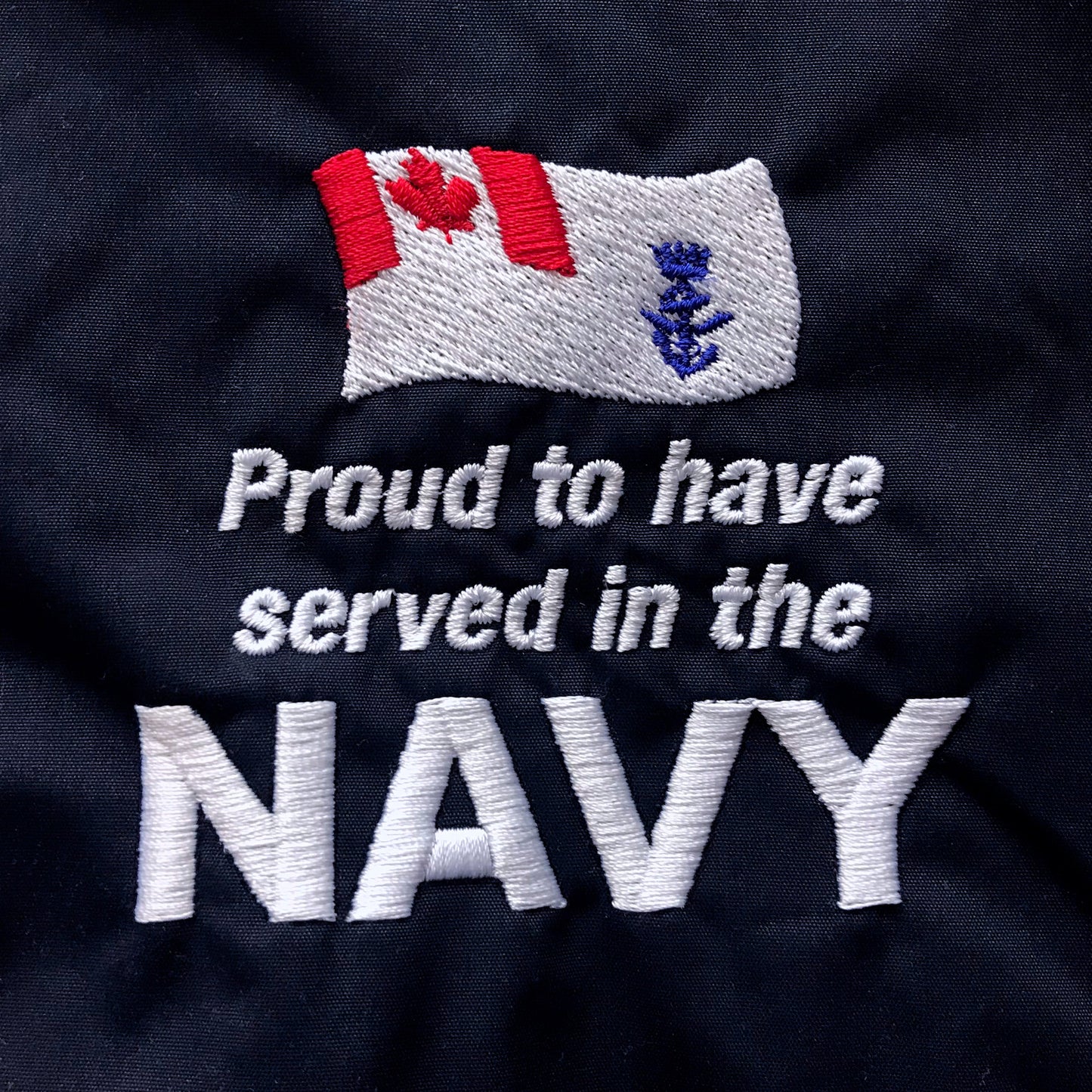 Proud to Have Served In The Canadian Navy Embroidered Badge