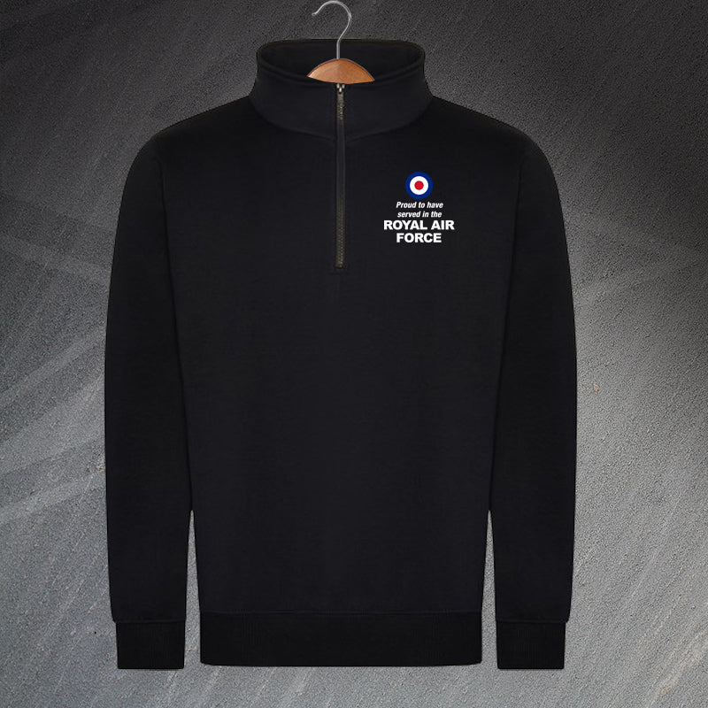 Royal Air Force Pro ¼ Neck Zip Sweatshirt