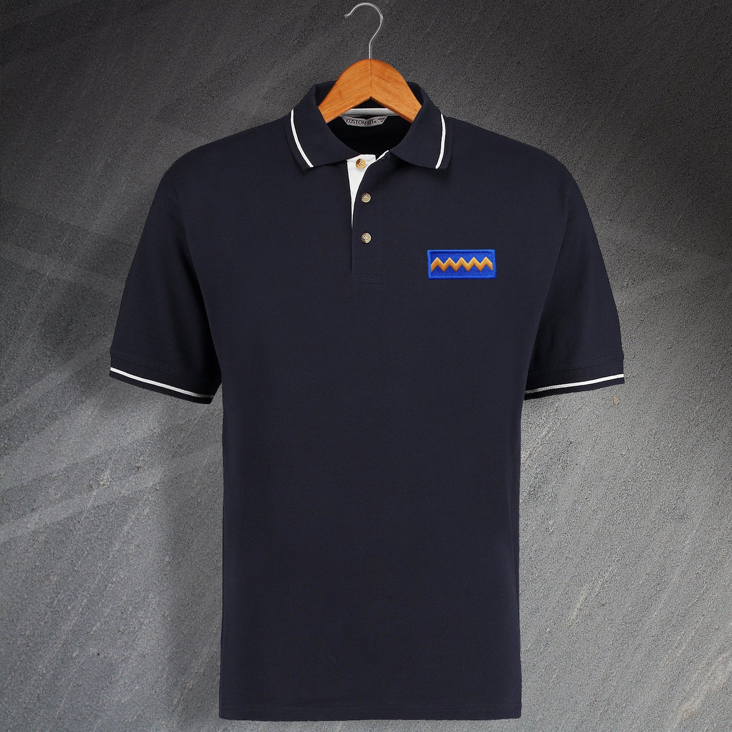 Royal Scots Dragoon Guards Tactical Recognition Flash Embroidered Contrast Polo Shirt