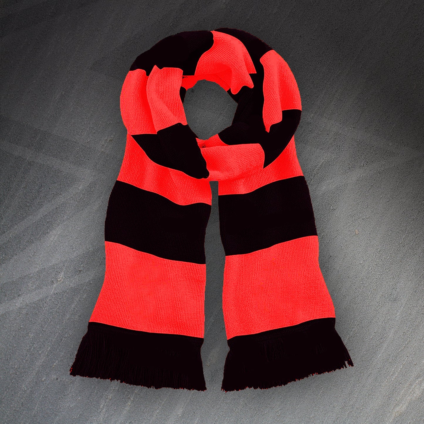 Black Red Bar Scarf