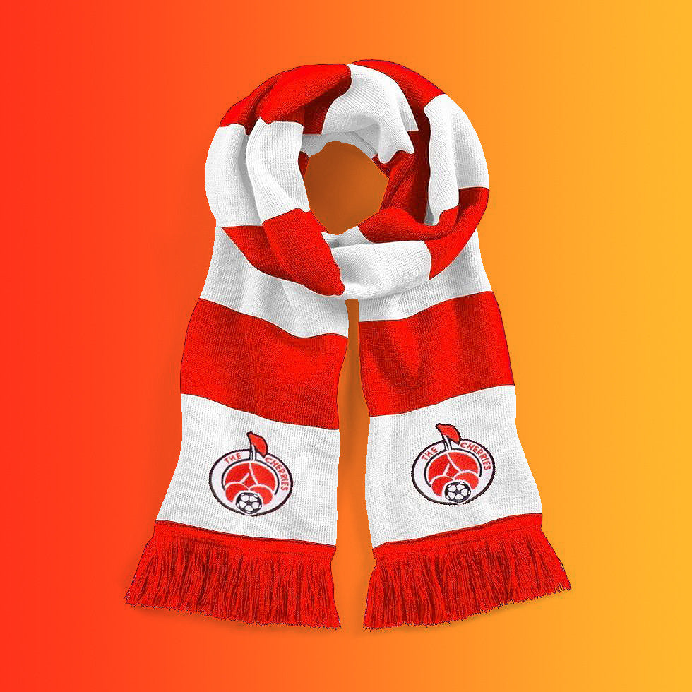 Retro Bournemouth Bar Scarf with Embroidered Badge
