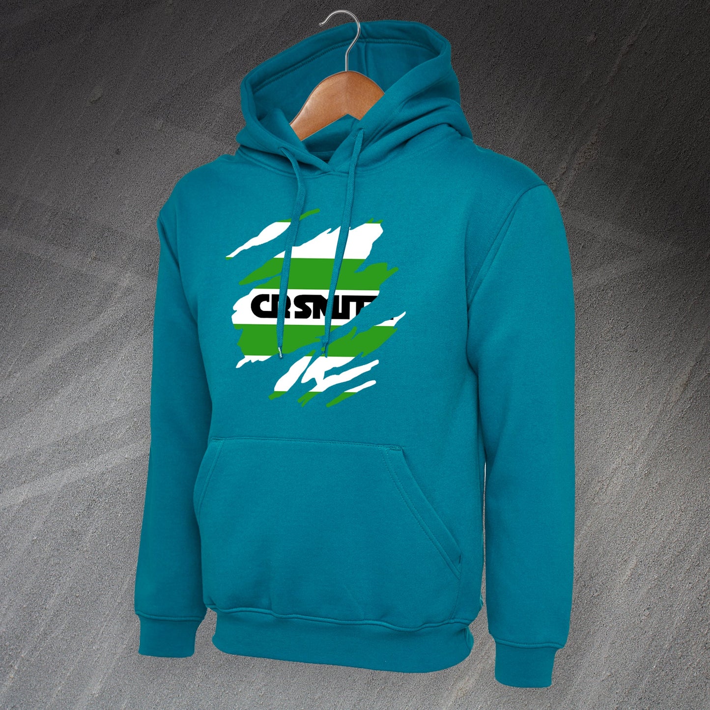 Retro Celtic 1985 Torn Effect Hoodie