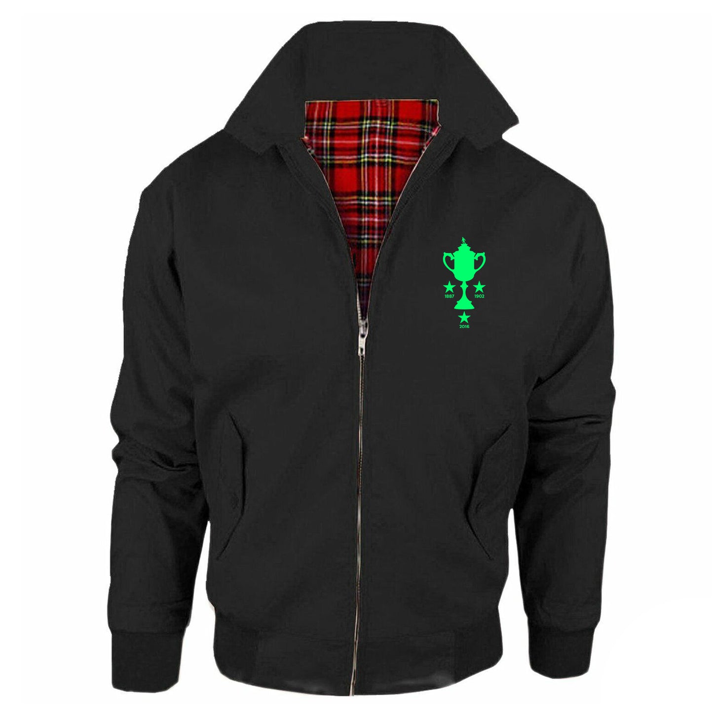 Retro Hibs Scottish Cup Winners Harrington Jacket