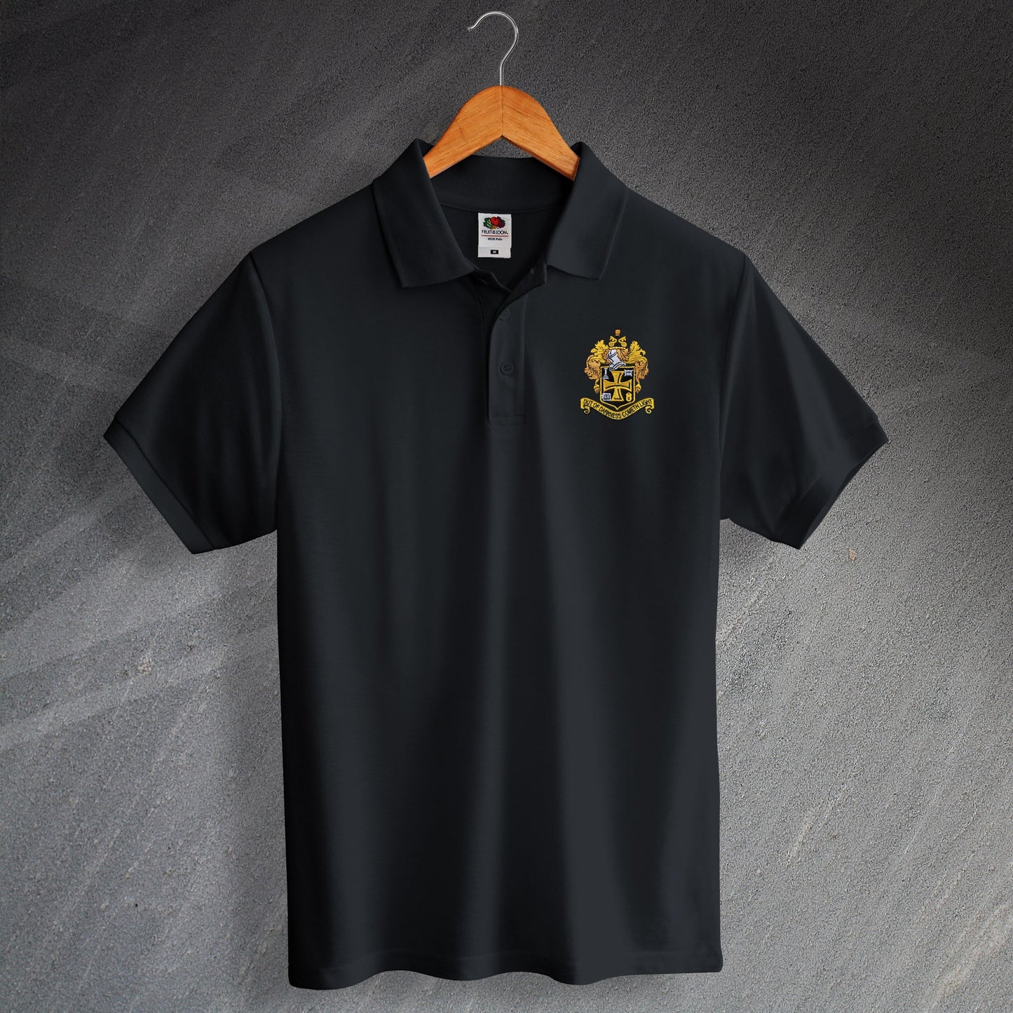 Retro Wolves Football Polo Shirt