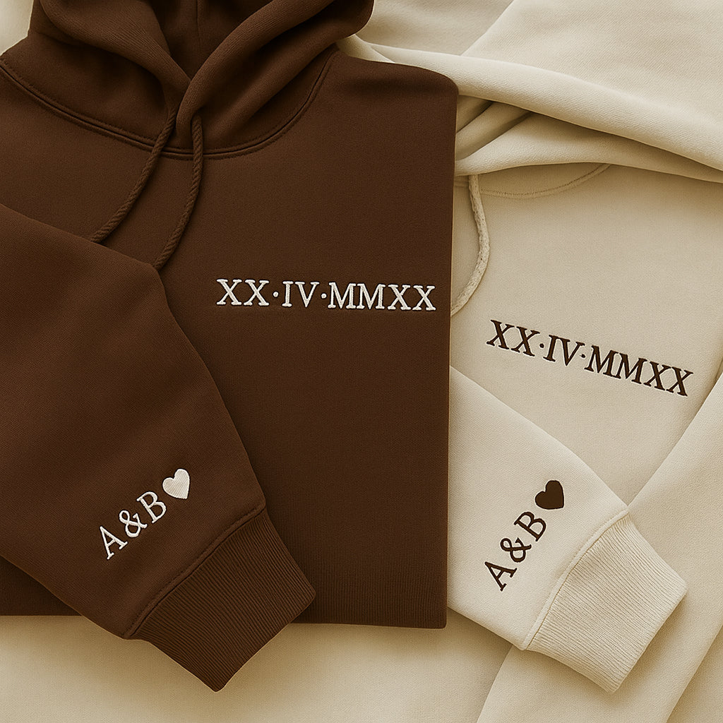 Custom Roman Numeral Hoodie