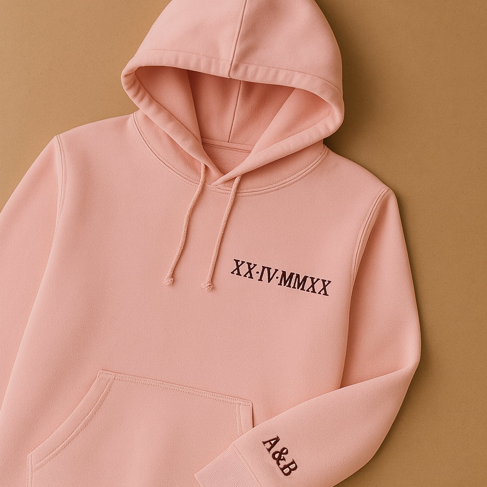 Custom Roman Numeral Hoodie