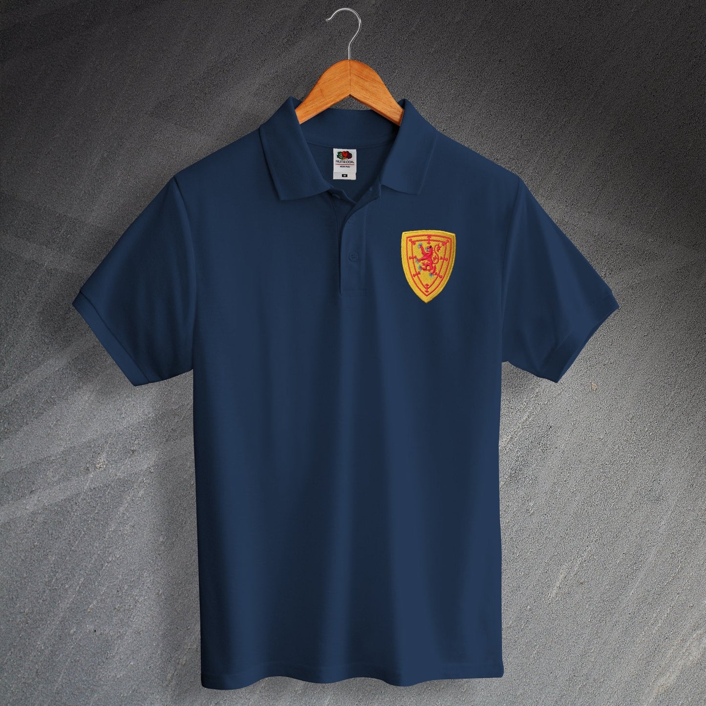 Retro Scotland Football Polo Shirt