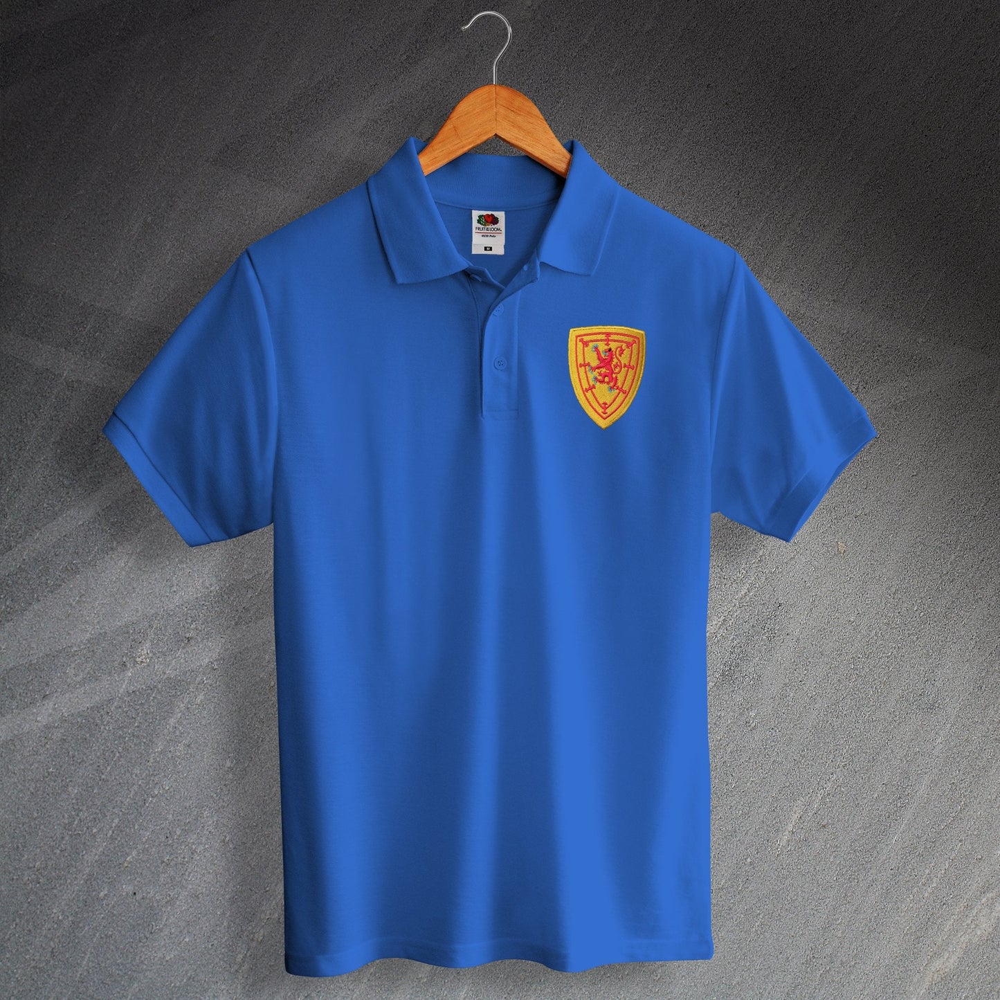 Retro Scotland Football Polo Shirt