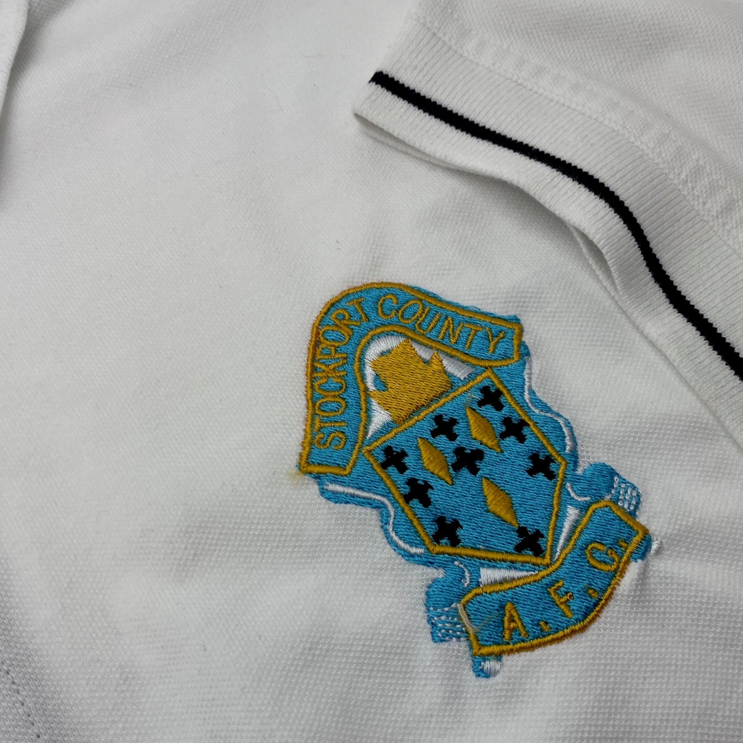 Retro Stockport Football Polo Shirt