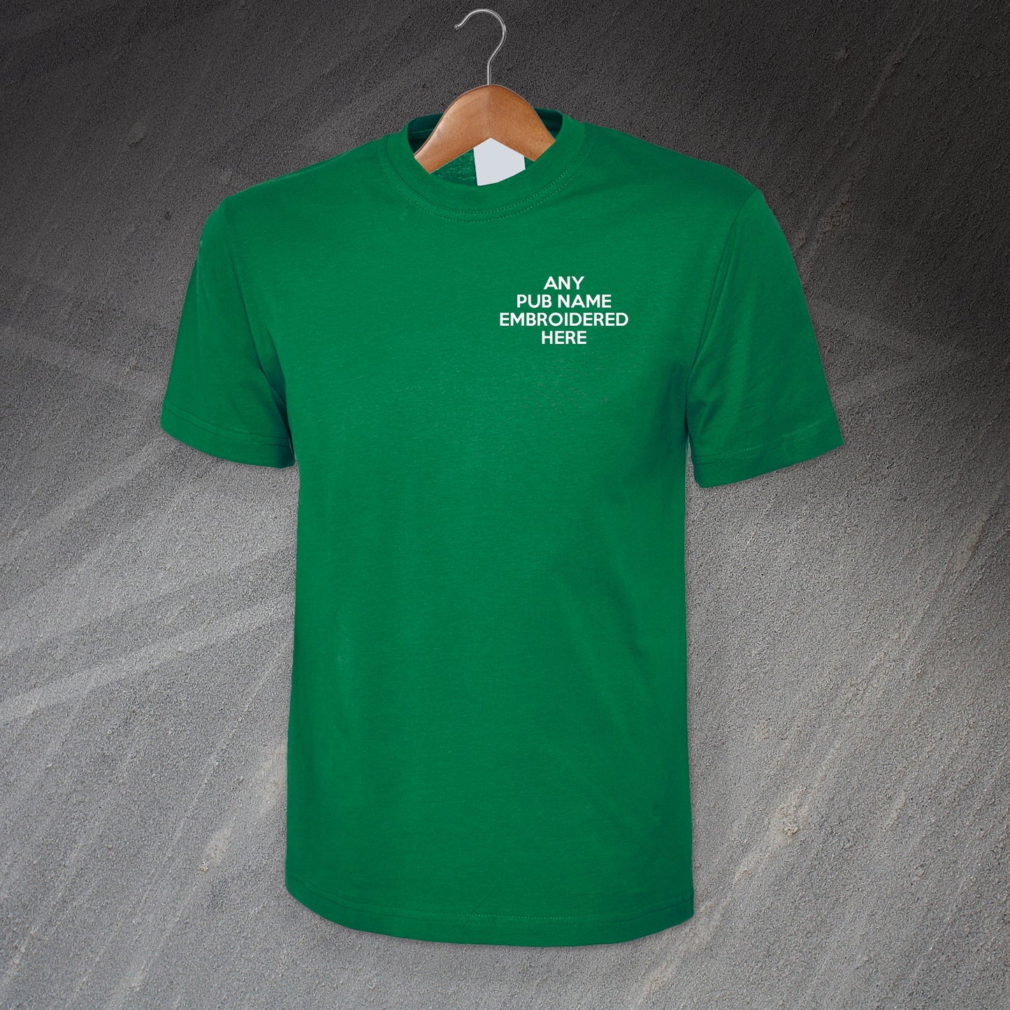 T-Shirt Embroidered with any Pub Name