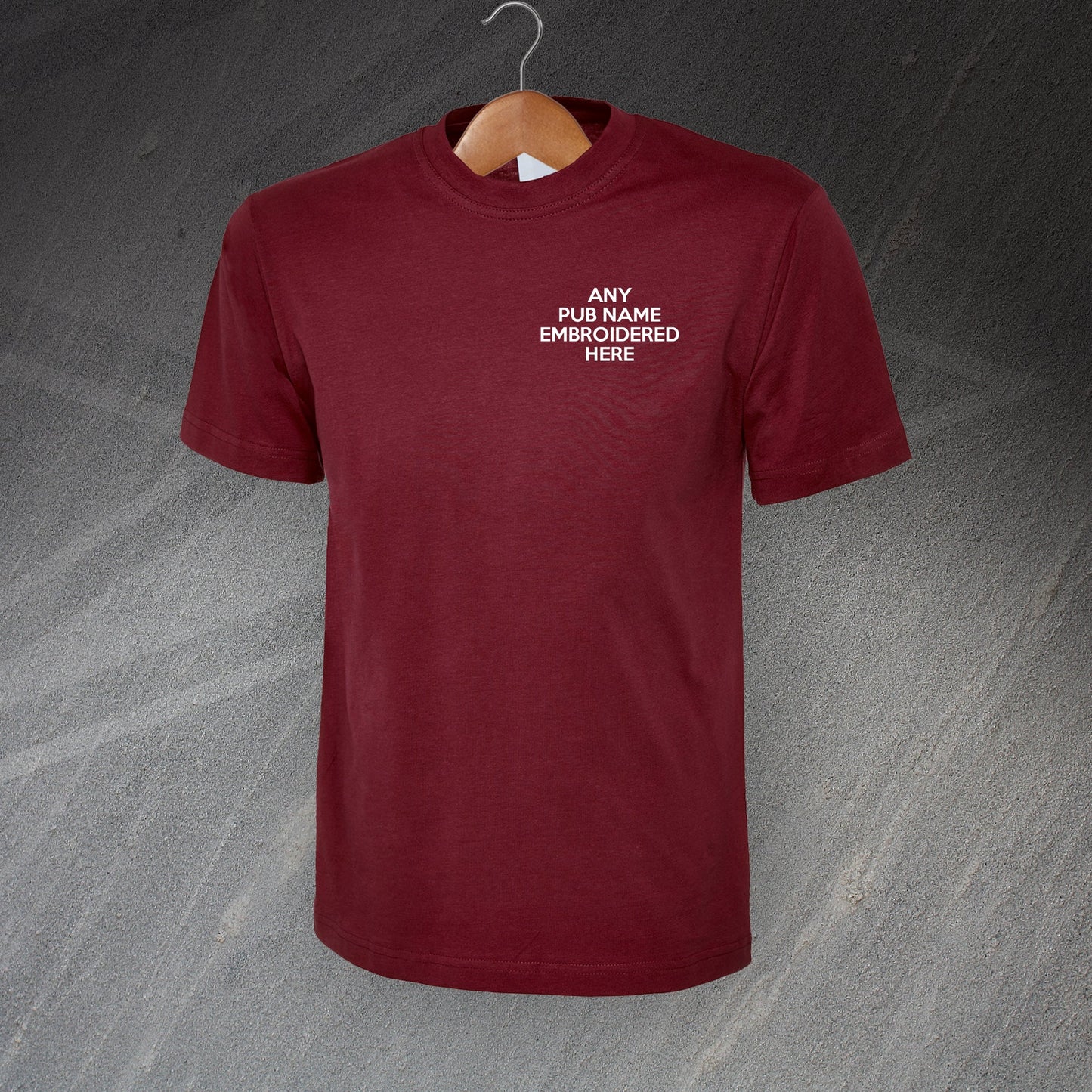 T-Shirt Embroidered with any Pub Name