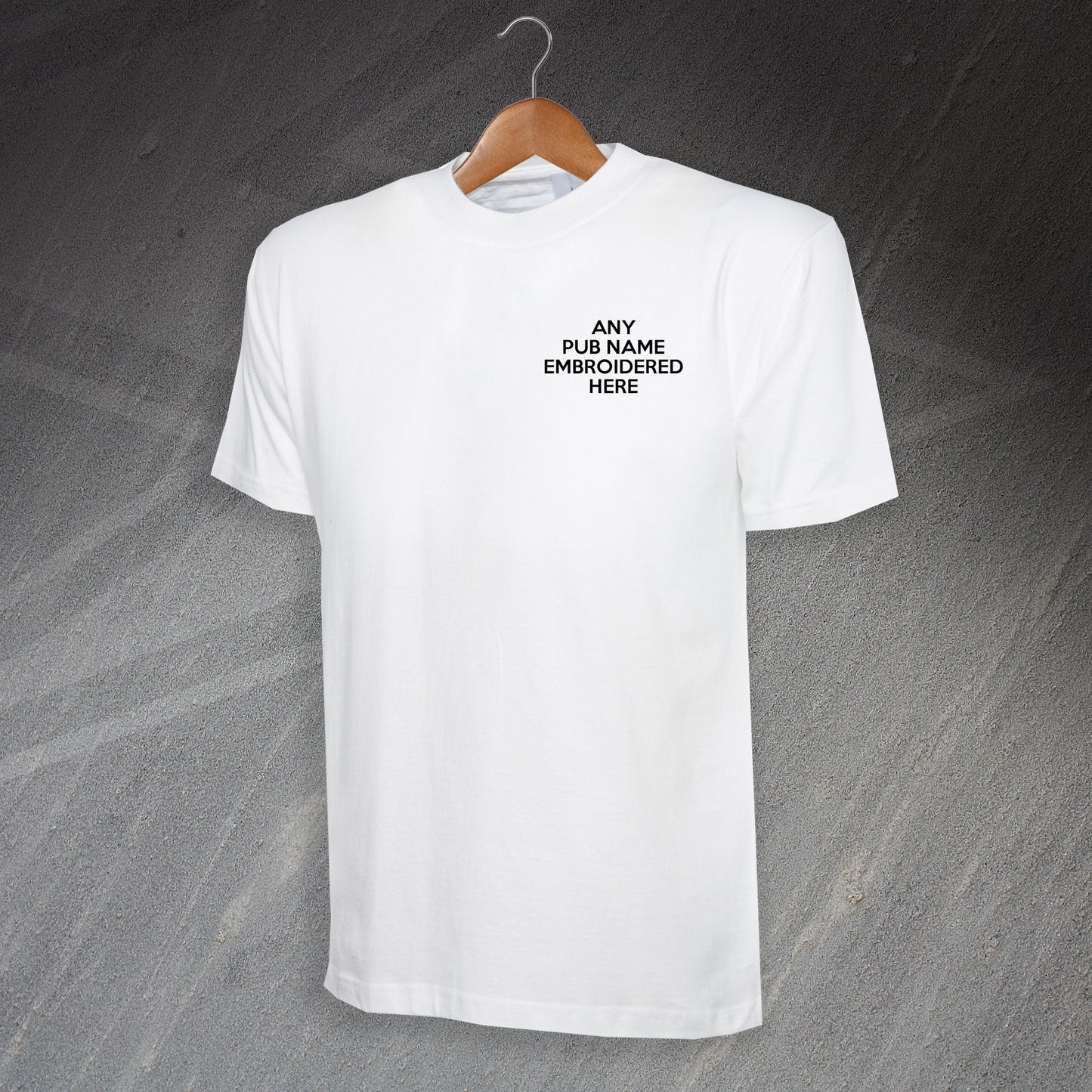 T-Shirt Embroidered with any Pub Name