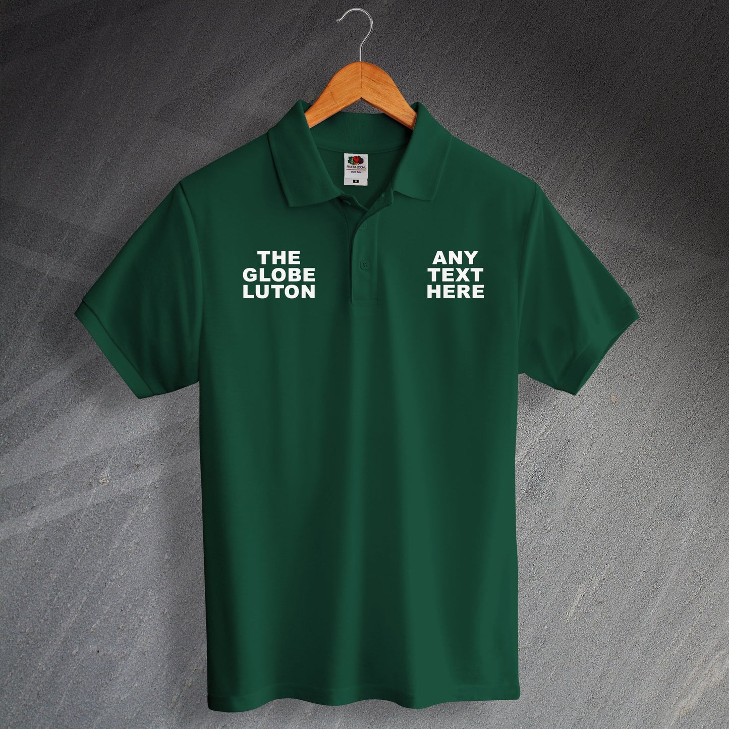 Personalised The Globe Luton Pub Polo Shirt
