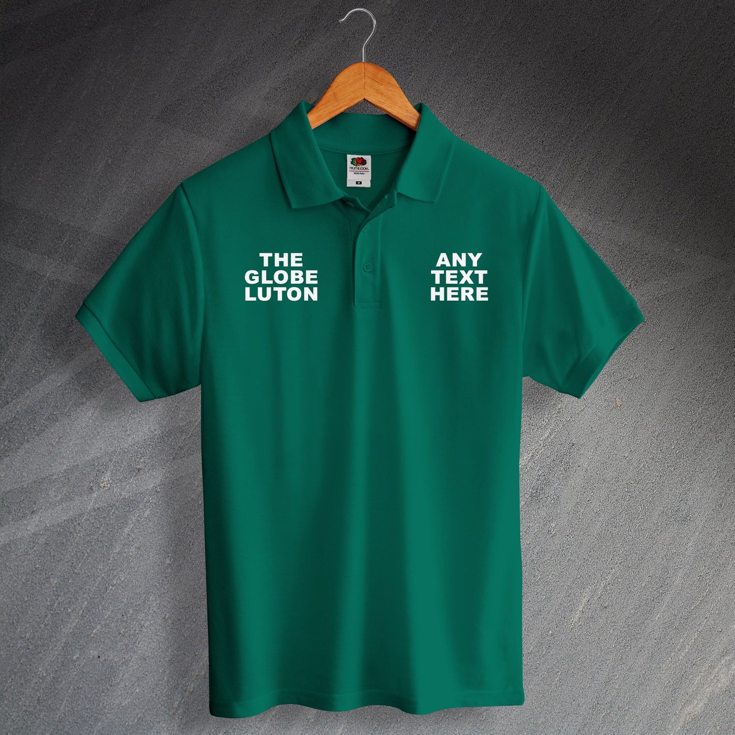 Personalised The Globe Luton Pub Polo Shirt