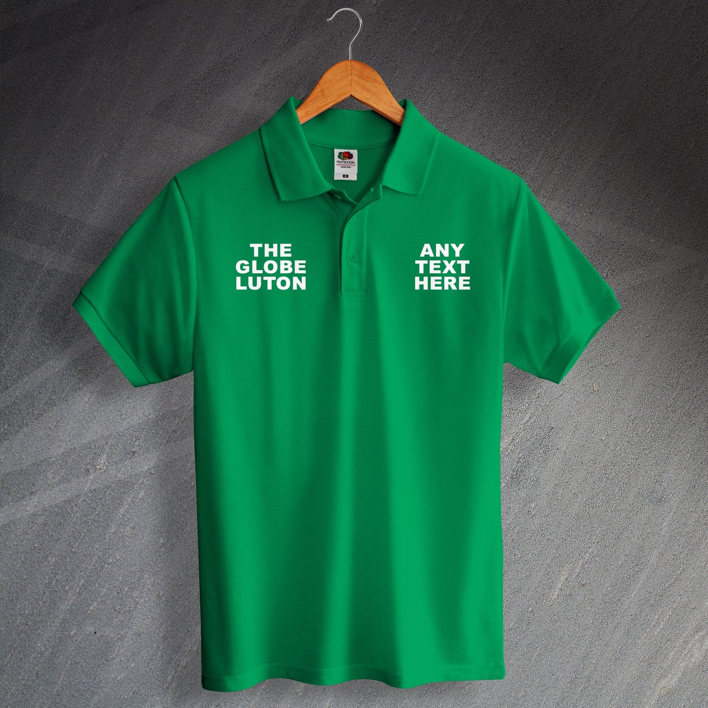 Personalised The Globe Luton Pub Polo Shirt