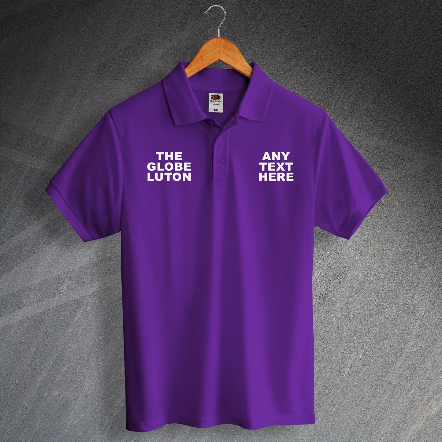 Personalised The Globe Luton Pub Polo Shirt