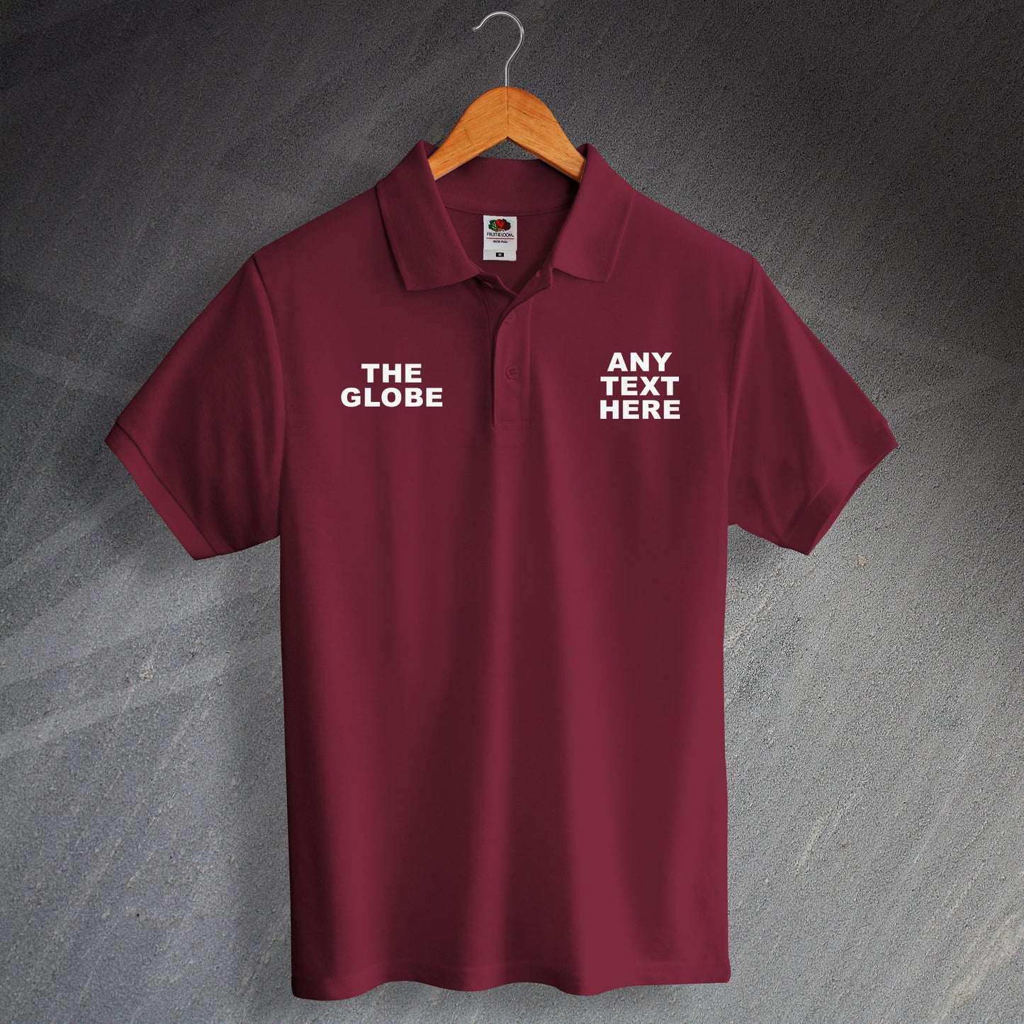 Personalised The Globe Polo Shirt