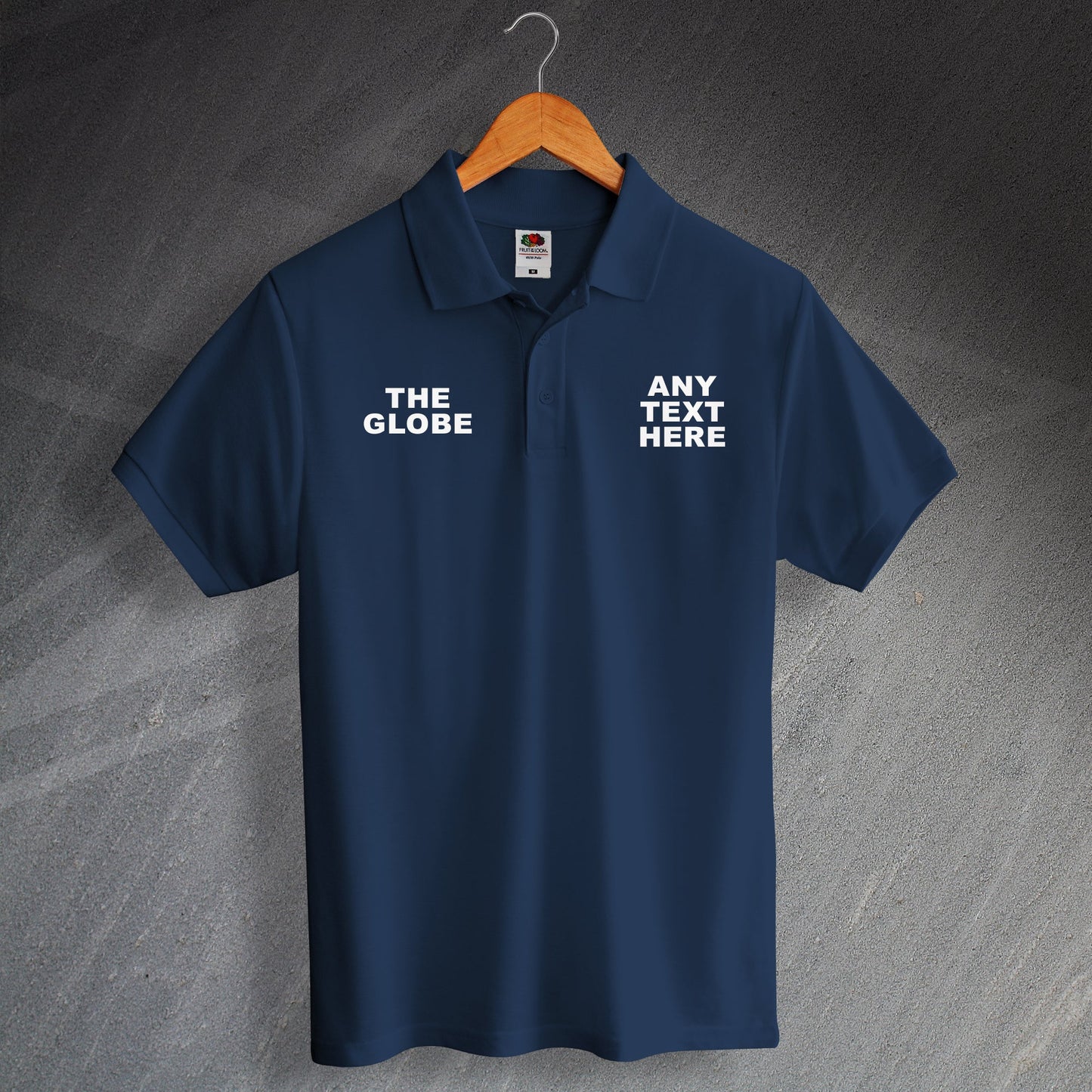 Personalised The Globe Polo Shirt