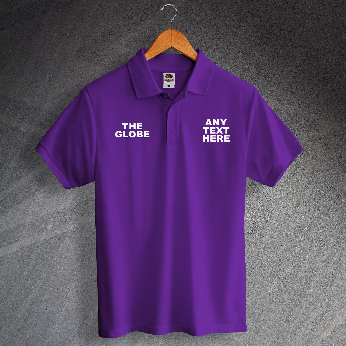 Personalised The Globe Polo Shirt