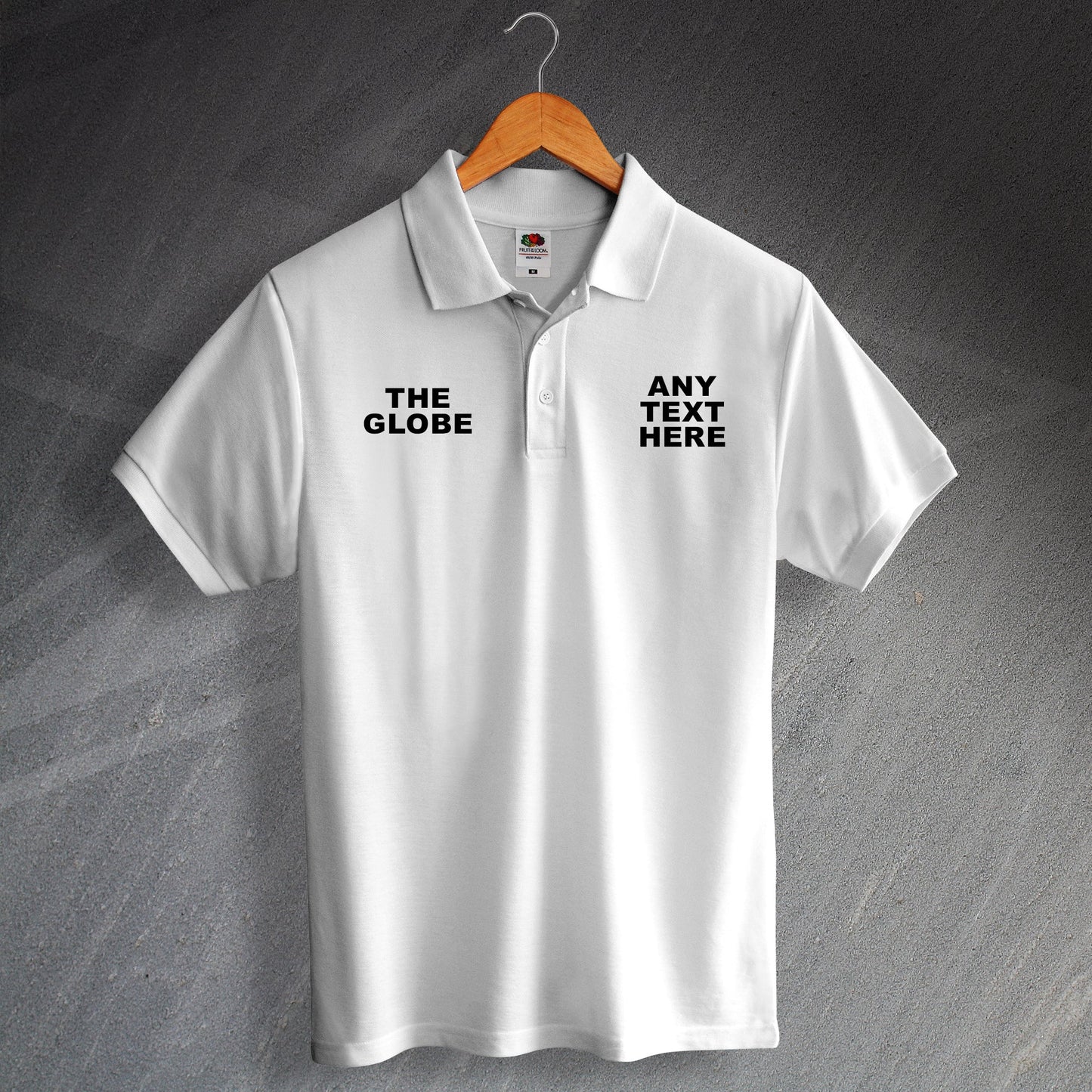 Personalised The Globe Polo Shirt