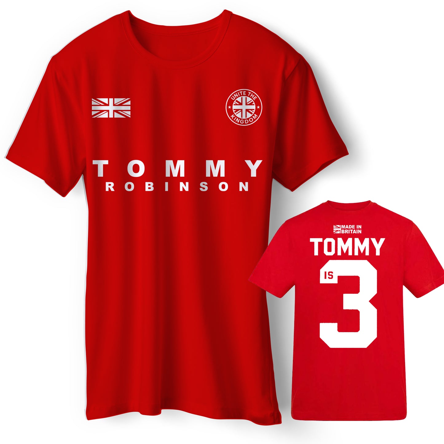 Tommy Robinson Football Shirt