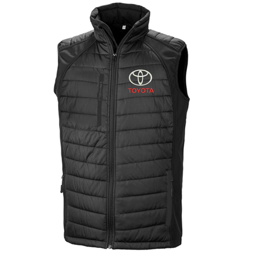Toyota Embroidered Compass Padded Softshell Gilet