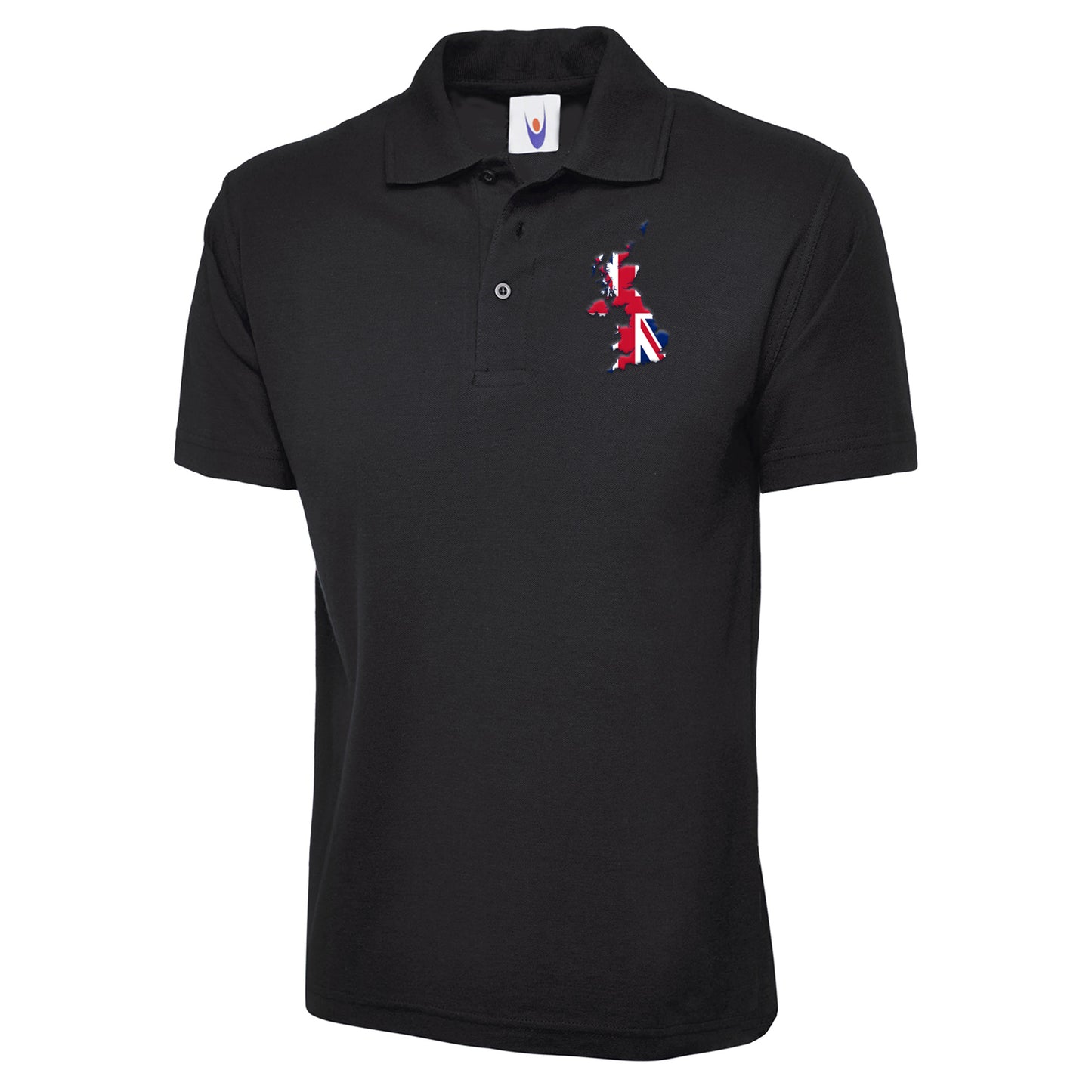 United Kingdom Flag Map Polo Shirt