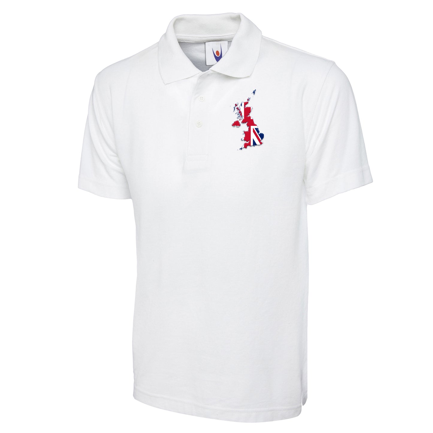 United Kingdom Flag Map Polo Shirt