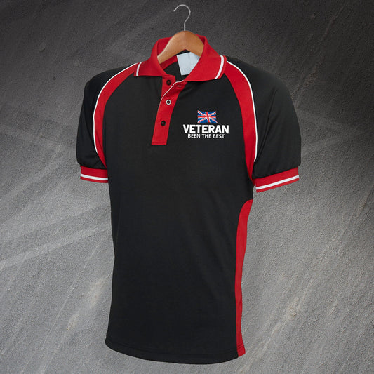 Veteran Been The Best Embroidered Sports Polo Shirt