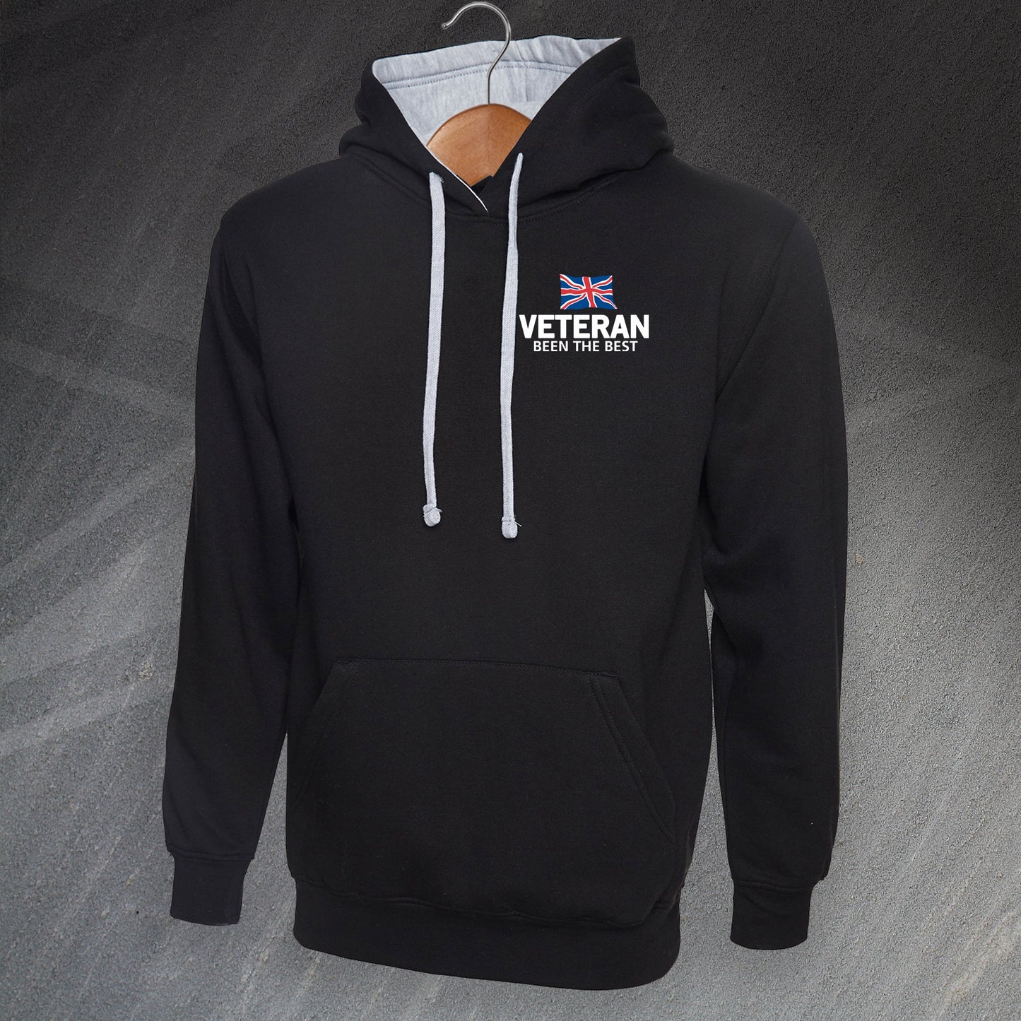 Veteran Been The Best Embroidered Contrast Hoodie