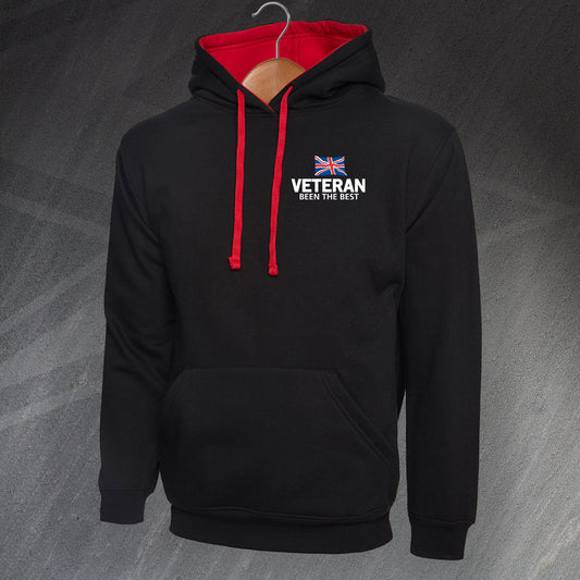 Veteran Been The Best Embroidered Contrast Hoodie