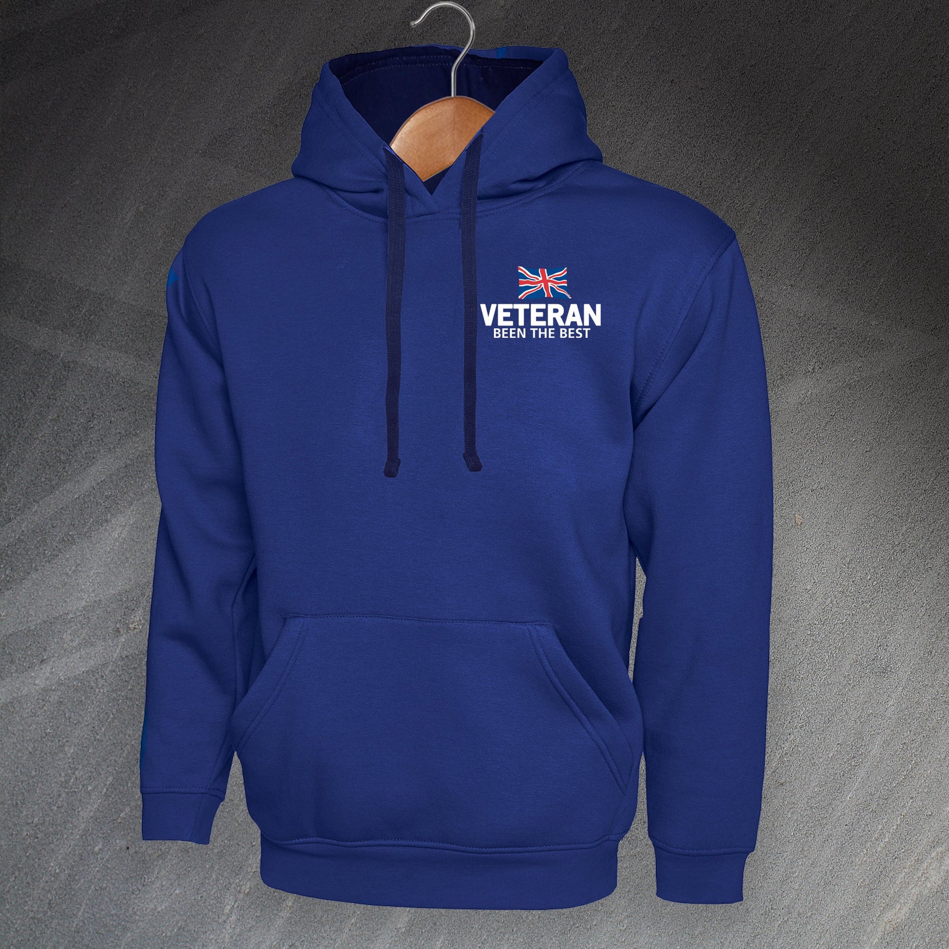 Veteran Been The Best Embroidered Contrast Hoodie