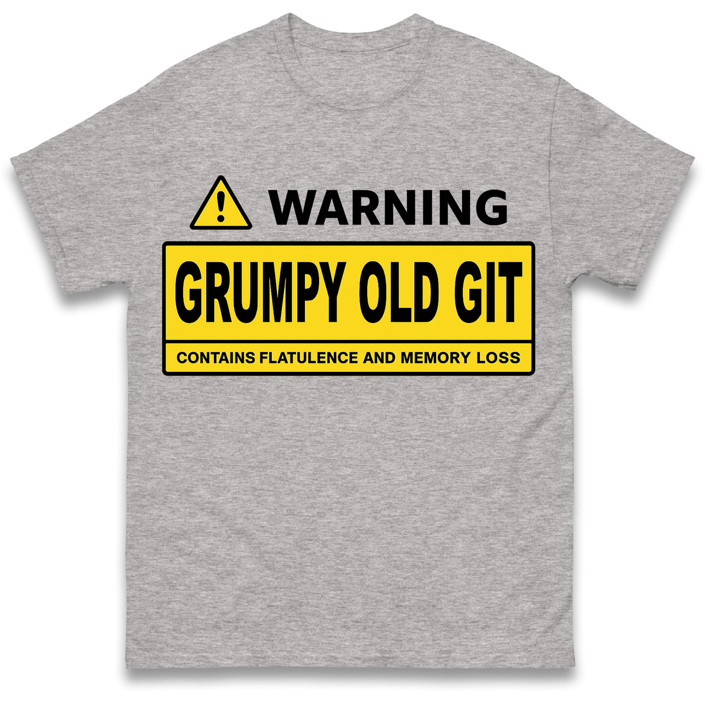 Warning Grumpy Old Git T Shirt