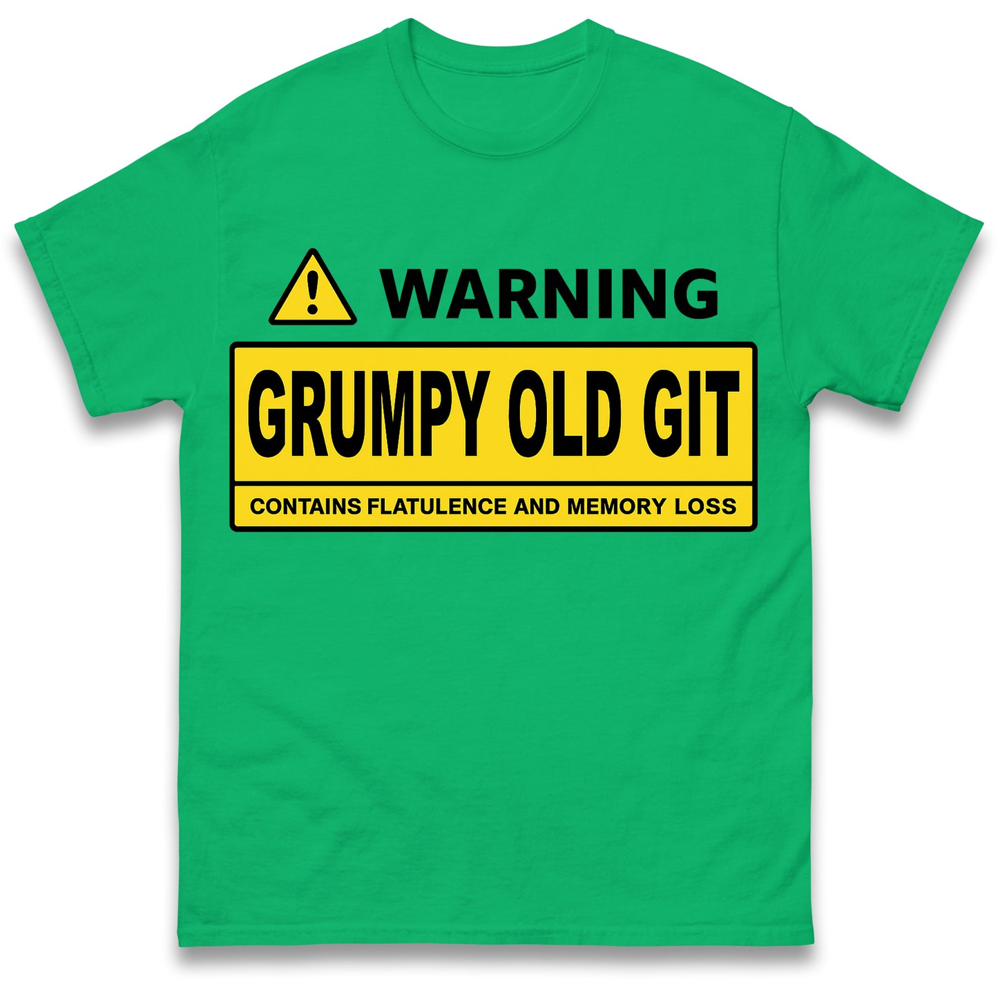 Warning Grumpy Old Git T Shirt