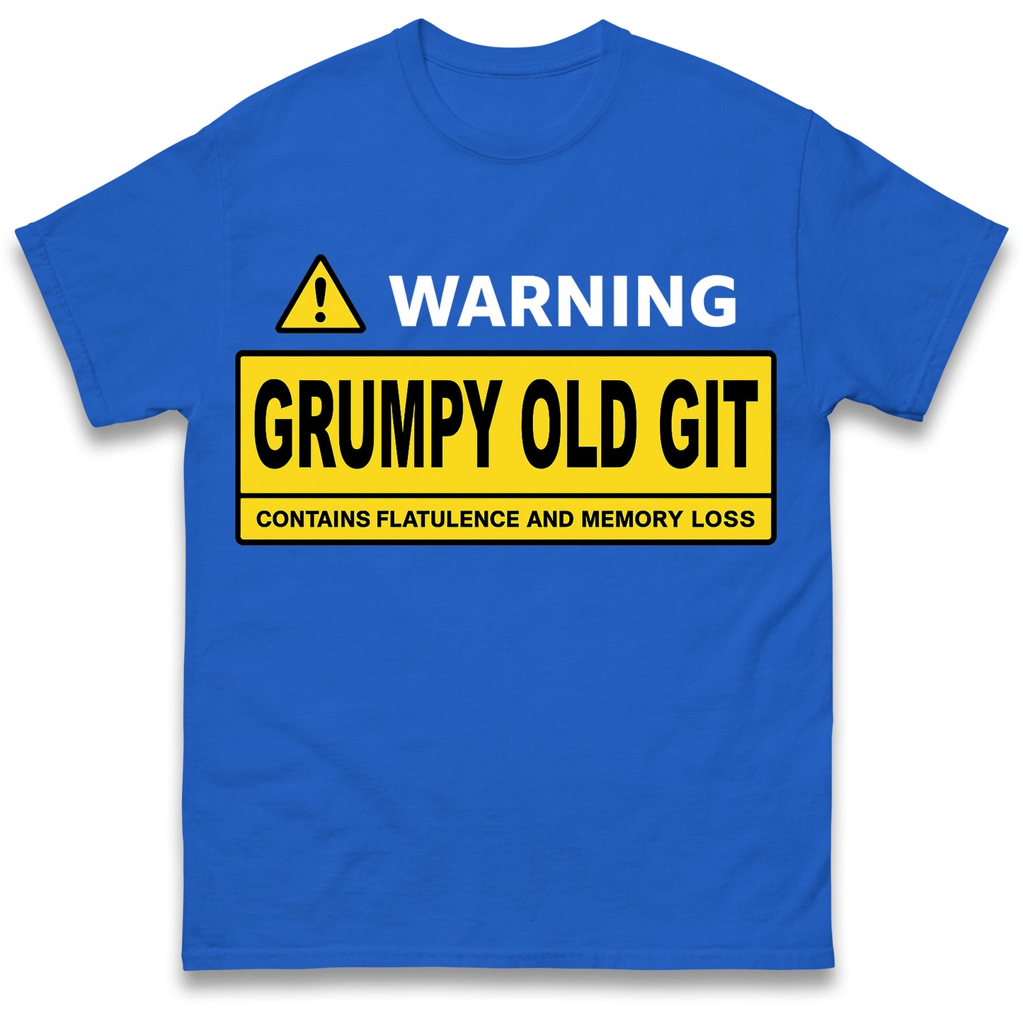 Warning Grumpy Old Git T Shirt