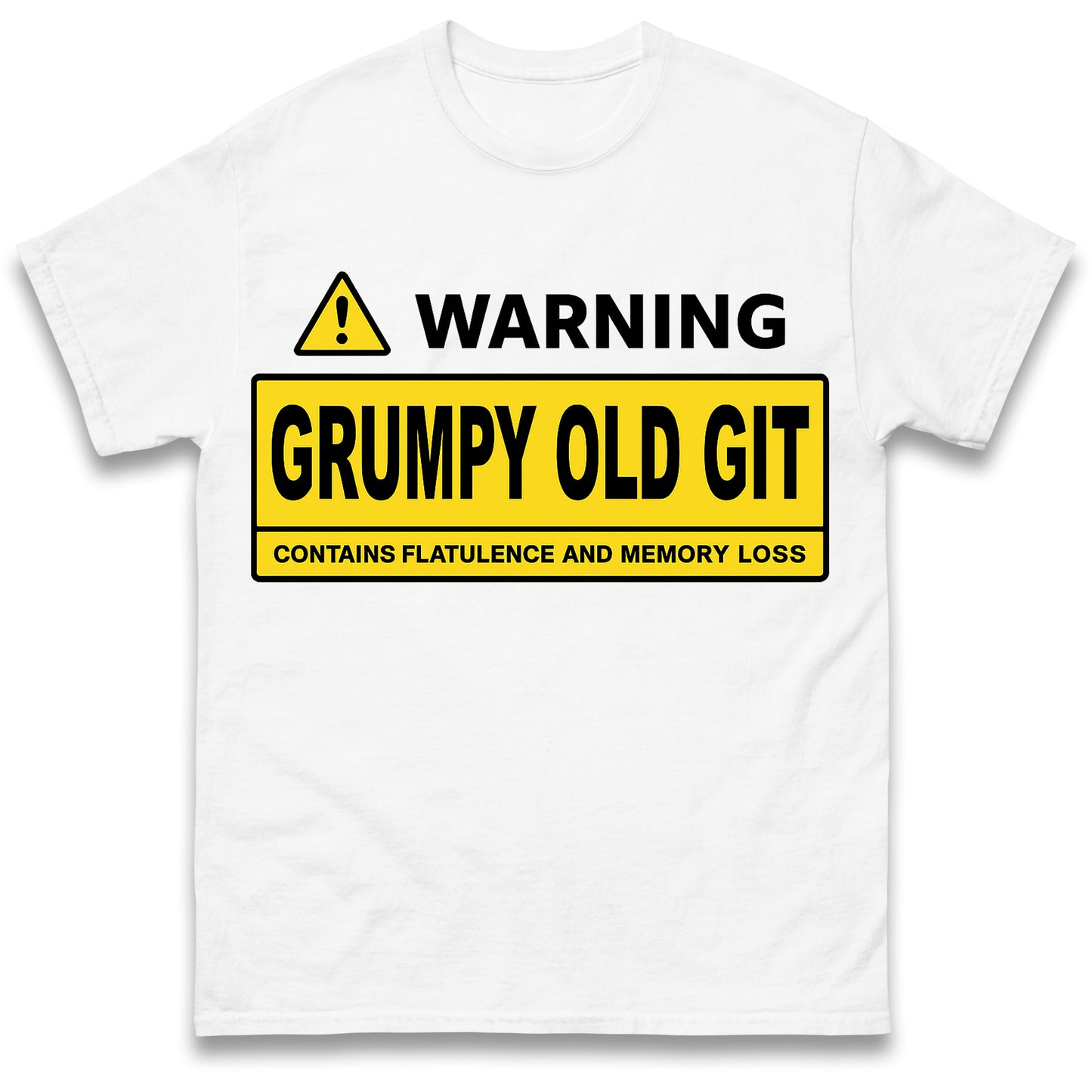 Warning Grumpy Old Git T Shirt