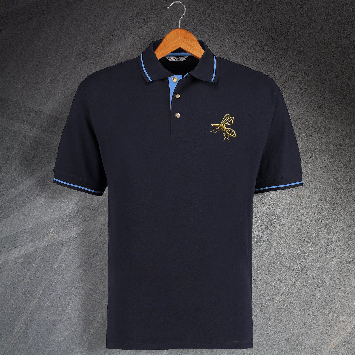 Retro Wasps Rugby Polo Shirt