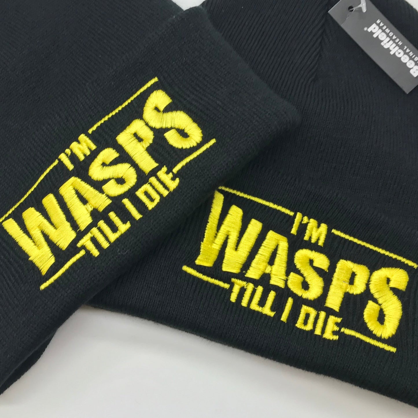 Wasps Rugby Beanie Hat