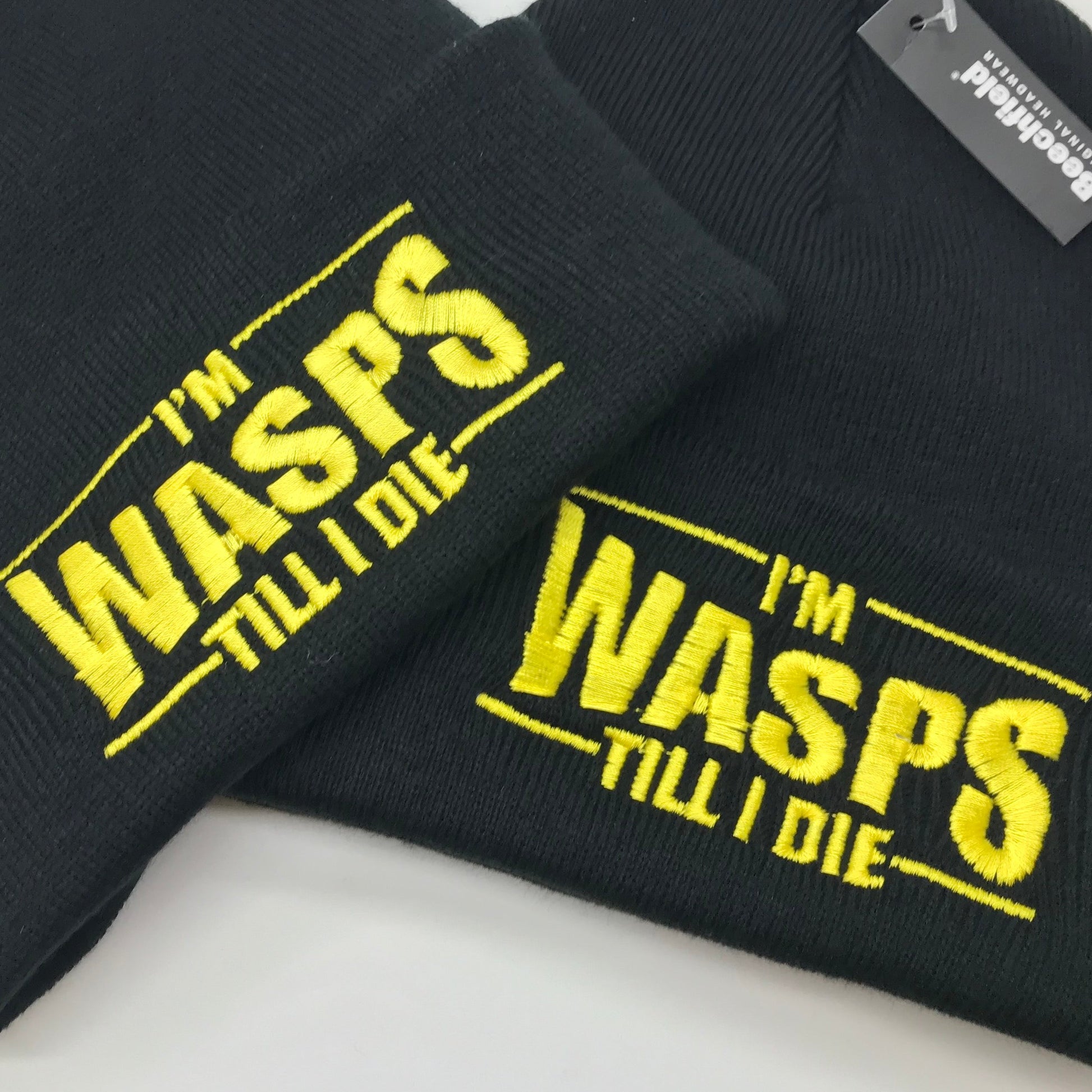 Wasps Rugby Beanie Hat