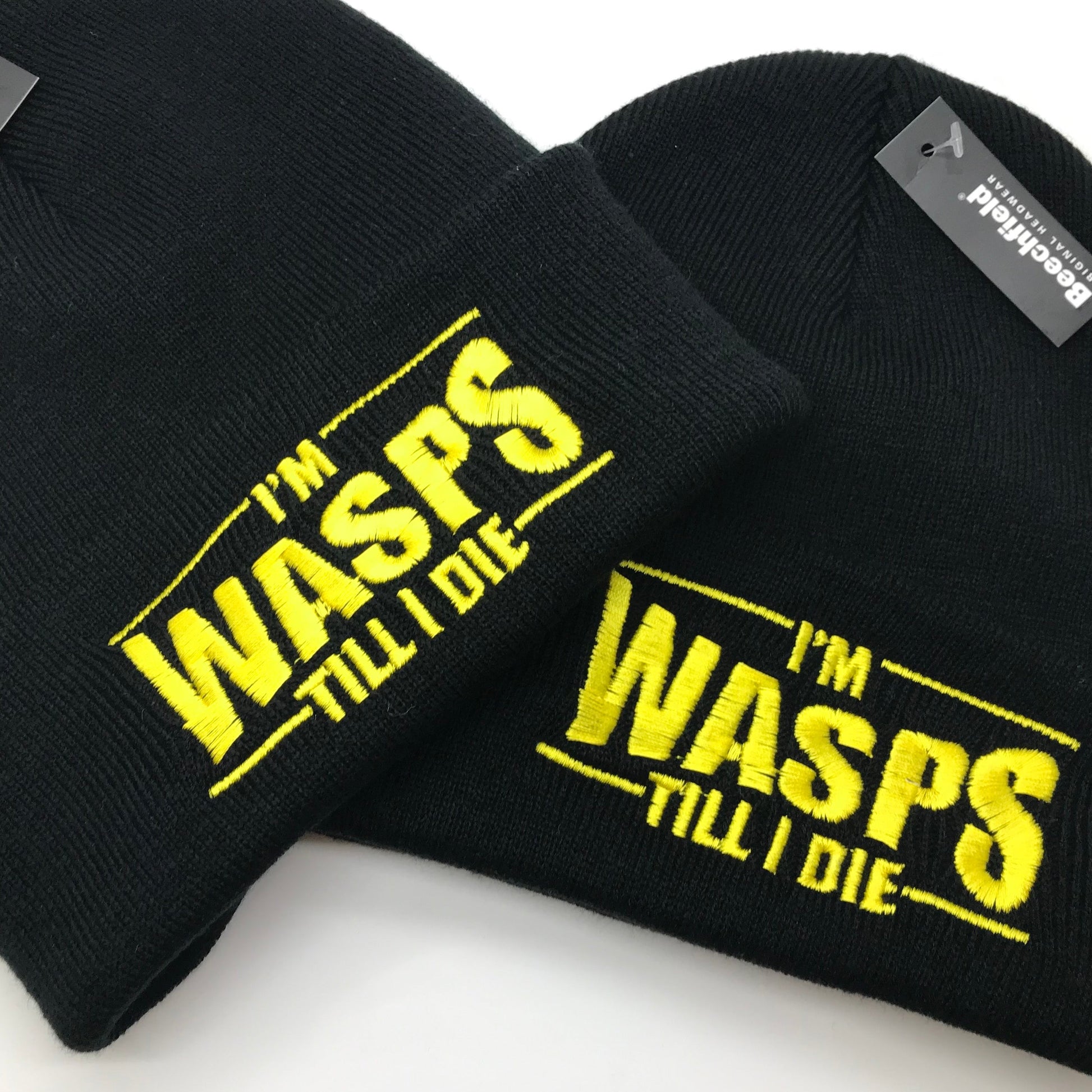 Wasps Rugby Beanie Hat