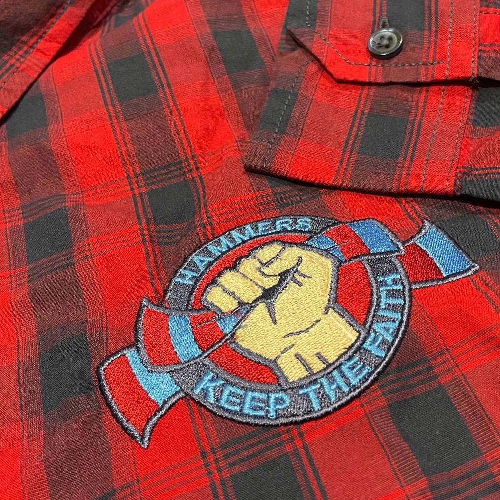West Ham United Hammers Check Shirt