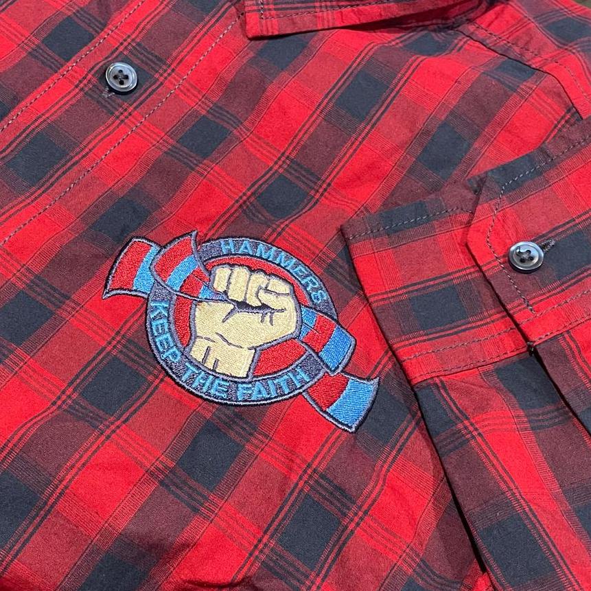 West Ham United Hammers Check Shirt