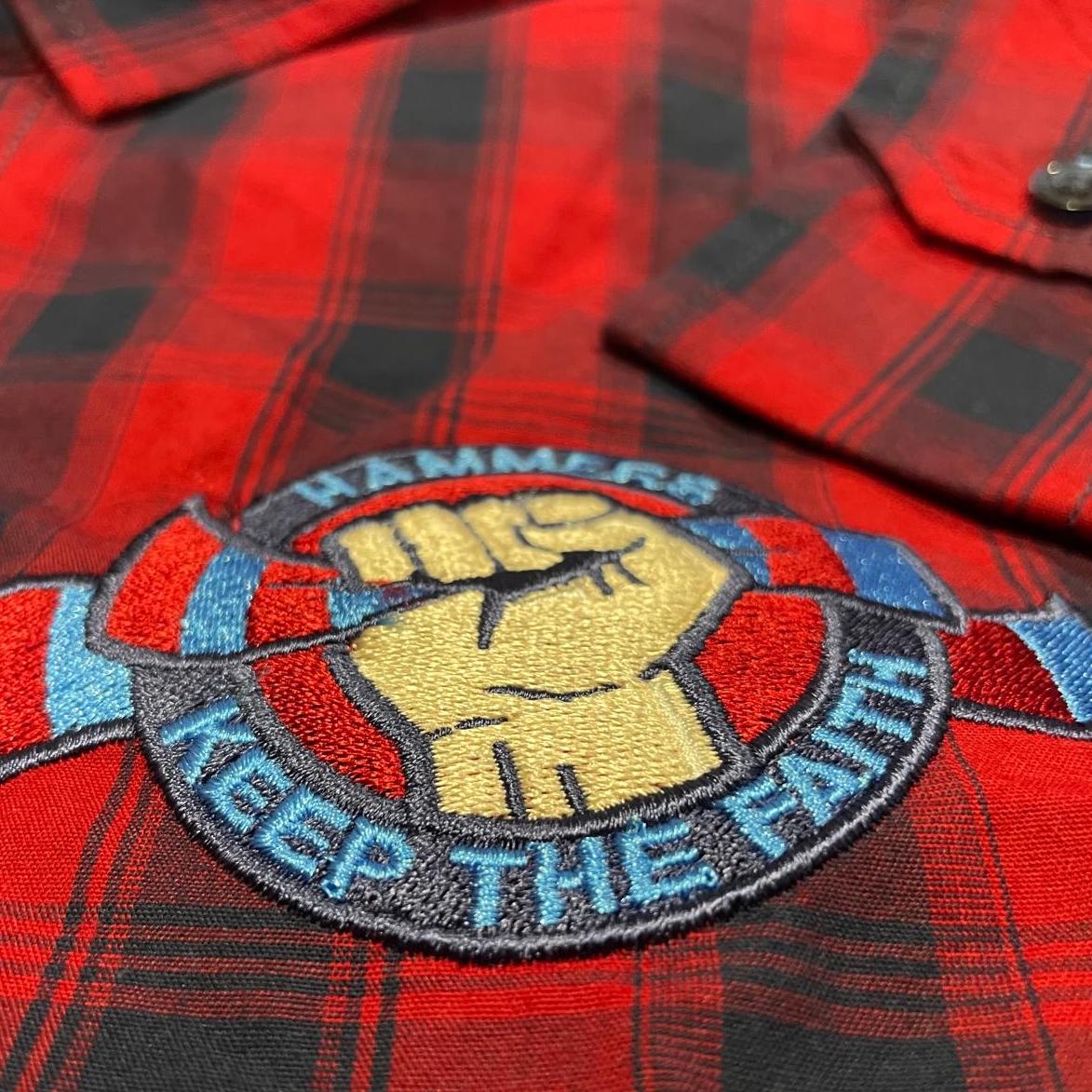 West Ham United Hammers Check Shirt