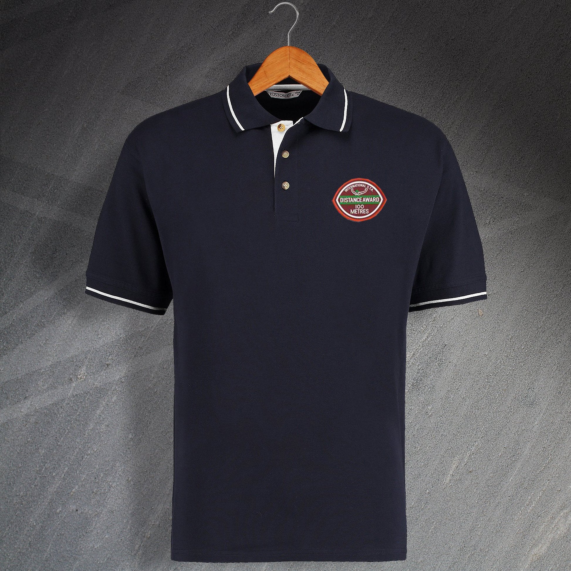 100 Metres Swimming Badge Polo Shirt