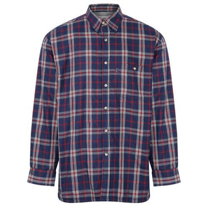 Mens Fleece Lined Check Shirt